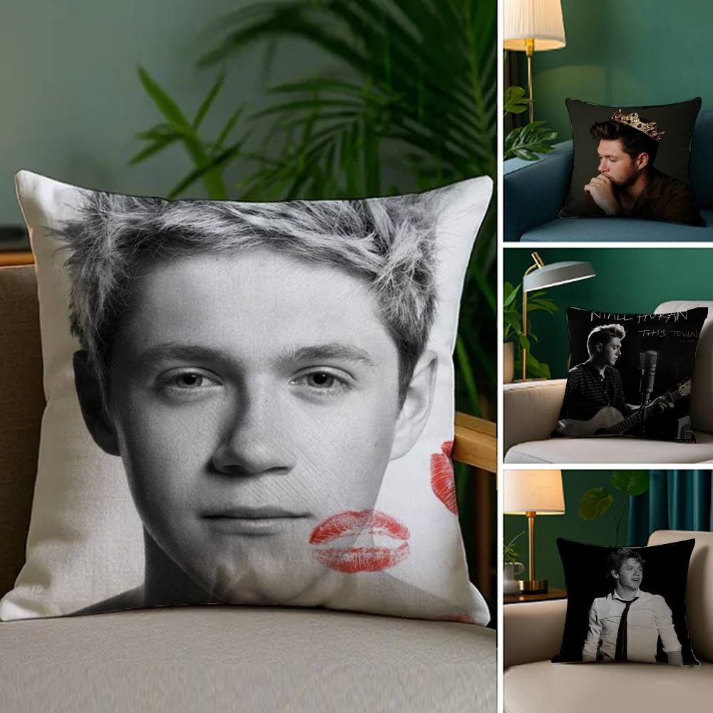 Singer Pillow Case Sofa Living Room Bedroom Double-Sided Printing N-Niall Horan Square Cushion Nap Time Pillow Case