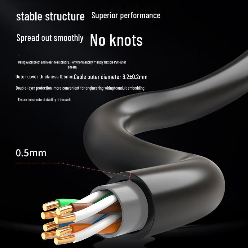 CAT5e Outdoor Unshielded Pure Copper Ethernet Cable