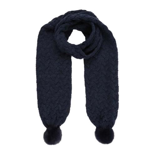 Regatta Lovella IV Chunky Cable Knit Pom Pom Scarf