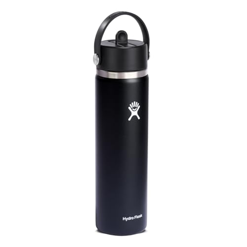 Hydro Flask Hydration, 24 Oz (709 Ml), Wide Mouth, Flex Straw, Indigo