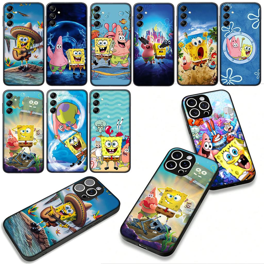 S-SpongeBobs S-SquarePant Sponges Bob for Motorola Moto G04 G13 G14 G22 G23 G32 G34 G35 G64 G82 G84 G53 G60 G72 E14 E15 E13 Case