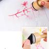 Wood handle Coloring Sponge Seal Hollowed-out stencil Coloring tool Hand Ledger Printing diy Smudge tool (Handle *1+ sponge *2)