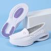 Air Cushion Nurse Shoes Women's Spring Summer Hollow Soft Sole Breathable Non-slip Deodorant Leather Work Medical Shoes Spot