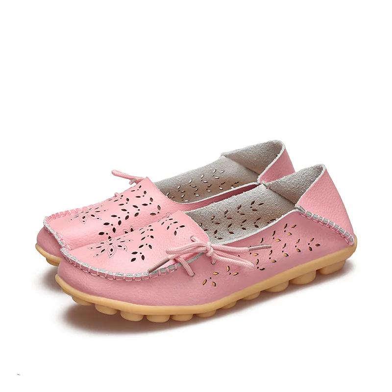 Flat Shoes for Women 2026 Summer Low Top Flat Bottom Comfortable Nursing Shoes Mother Shoe Size 35-44 Loafers Women's Ladies