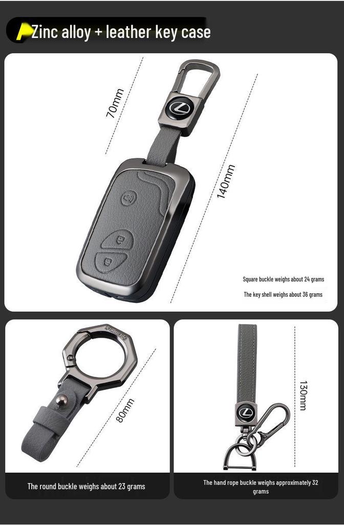 Custodia Chiave con Fibbia per Lexus ES/CT200h/IS300/GX400