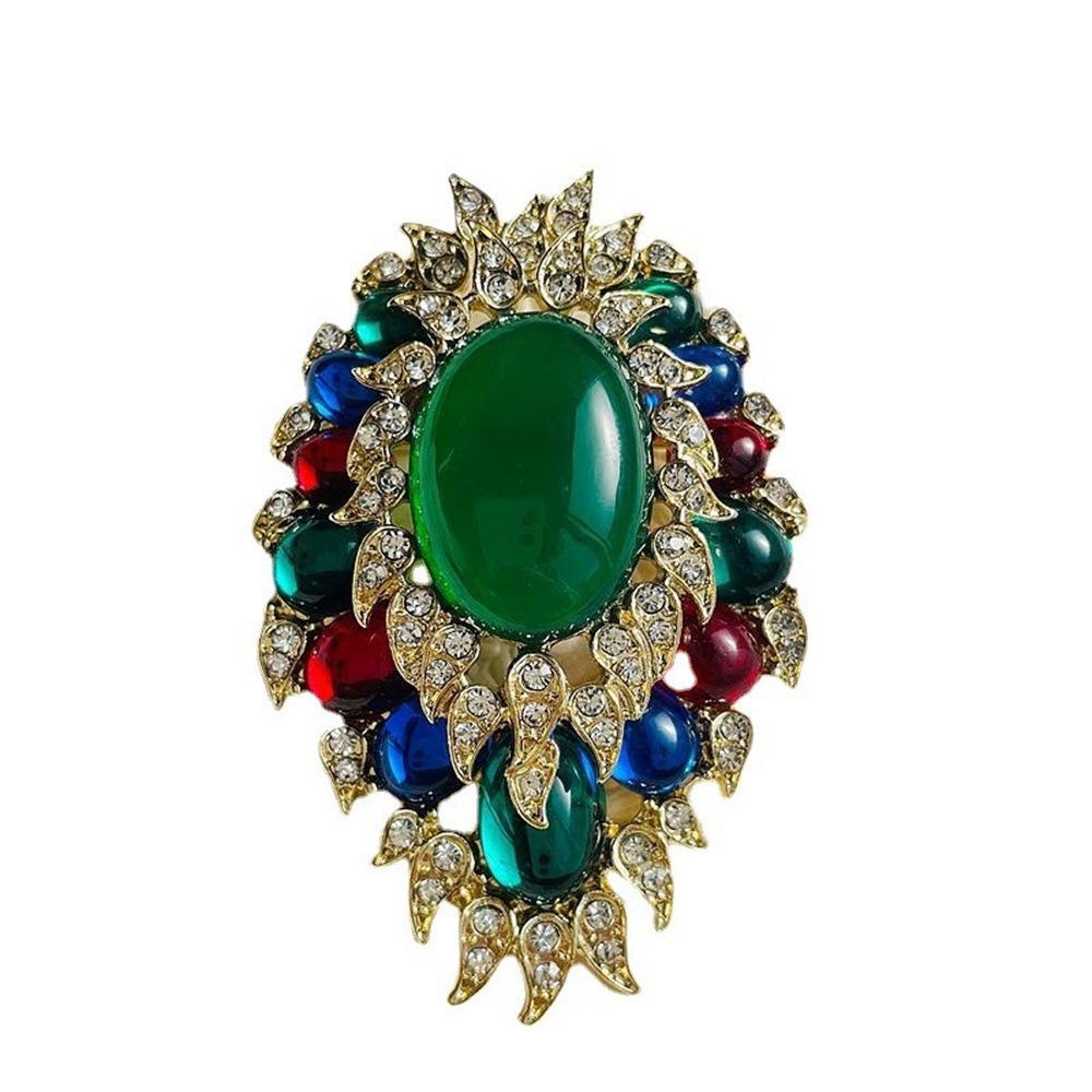 Medieval Fashion Brooch Vintage Baroque Clothing Blazer Accessories Medieval Court Style Corsage