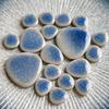 100g DIY Ceramic Mosaic Tiles Glass Leaf Petal Shape Handmade Ornaments Tiles Wall Crafts Crystal for Decorative Material Cerh1