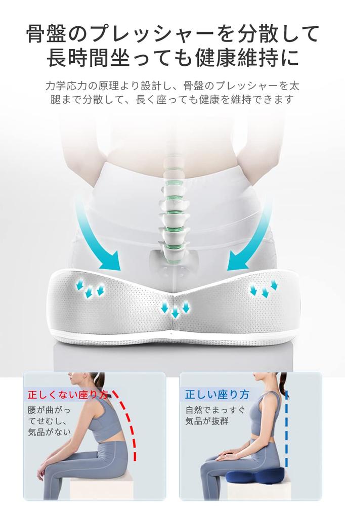 Gadeel Memory Foam Seat Cushion Lumbar Cushion Polyurethane Foam Ergonomic Lumbar Support Office Chair Cushion Prevents Back Hollow Back Buttocks