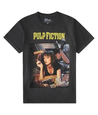 T-Shirt Pulp Fiction Filmplakat Tee - Mia / Uma Thurman Raucher Tee - Offiziell