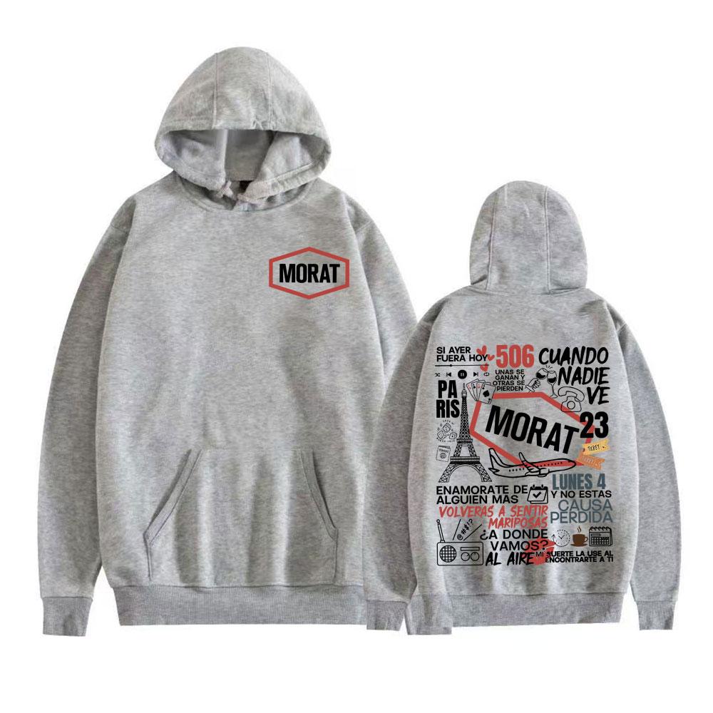 Rock Band Morat Album Graphic Print Hoodies Men Women Fashion High Street Hip Hop Pullovers High Quality Long Sleeve Sweatshirts