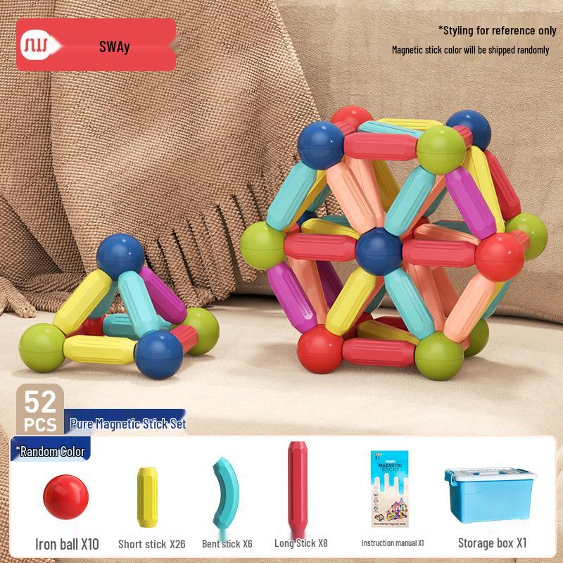 

Магнитные строительные блоки - Большие, сильные магниты для раннего развития (Возраст 1-3 года)