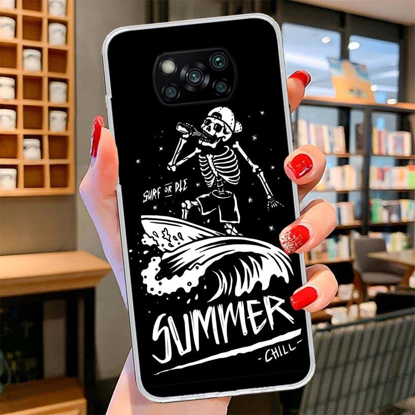 Surf Board Aesthetic Cover Phone Case For Xiaomi Poco F7 Ultra X7 X6 X5 Pro M7 Redmi 15C 15 13C 13 12C 12 10C 10 9A 9C 9T 9 Shel
