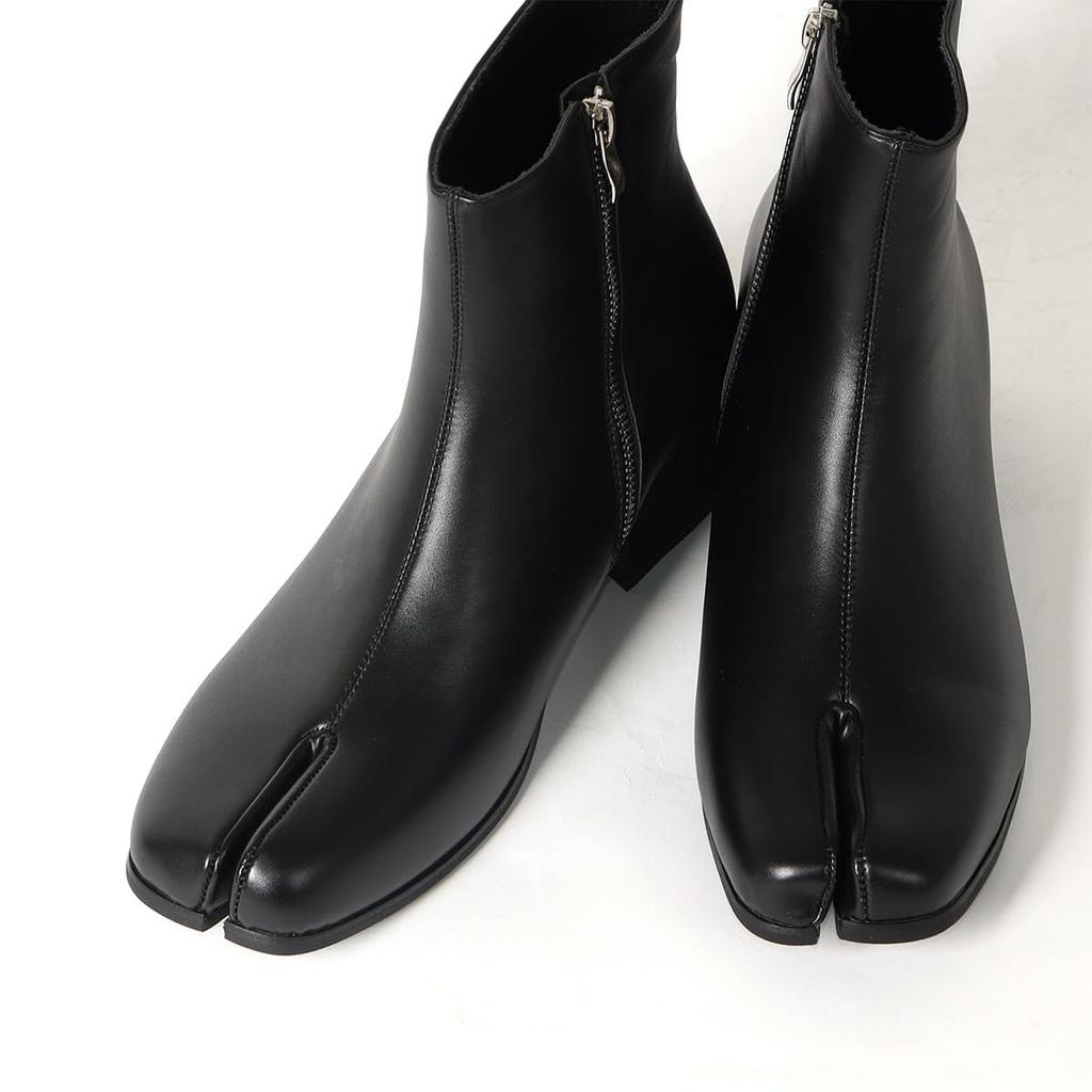 heel tabi 5cm side black [Love Hunter] Boots, boots, boots, heel, zipper, 6840,
