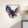 Bald Eagle Wall Sticker Reusable Electrostatic Wall Decals Waterproof Moisture-Proof Wall Sticker for Home Living Room Bedroom Decor