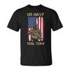 US Navy SEAL Team Soldier TShirt Military Graphic Tee for Veterans Fans Casual Cotton Short Sleeve Top