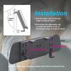 Nouveau Rétroviseur Arrière de Voiture Grand Angle avec Moniteur Bébé Intégré Miroir Secondaire à Clip sur Élimination des Angles Morts Miroir Intérieur