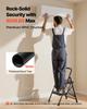 VEVOR 2 Step Ladder, Folding Step Stool with Wide Anti-Slip Pedal and Comfort Handgrip, Lightweight 272 kg Capacity Portable Steel Ladder
