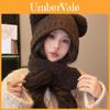 Bear Knit Winter Hat Neck Warmer Set For Women With Warmth And Windproof Protection