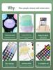 Huideler Perle 36-Farben Waschbares Aquarellfarben-Set für Anfänger & Profis