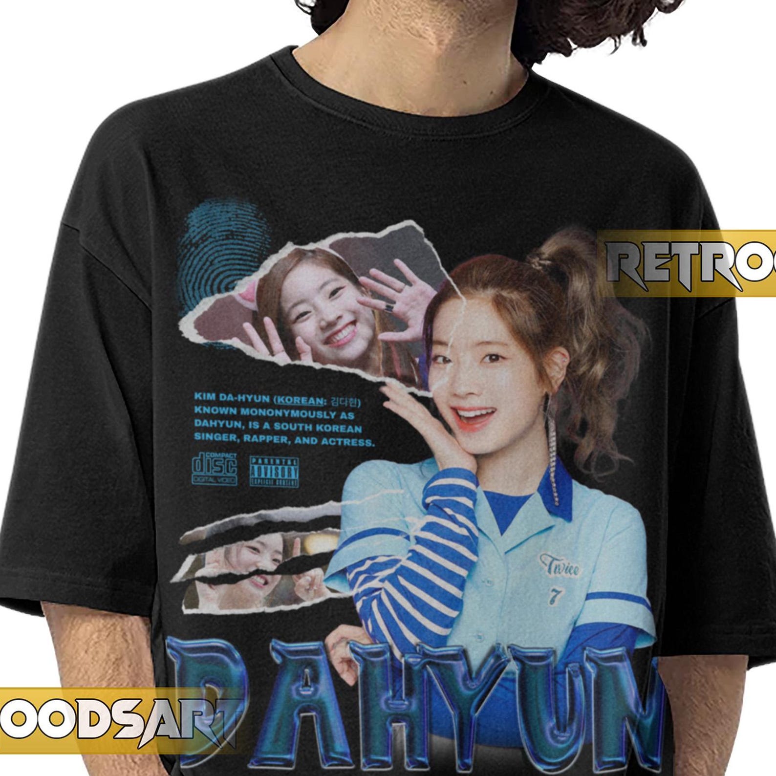 DAHYUN TWICE GIRLGROUP Band Shirt / Kim Da-hyun Twice Tour / Twice Kpop GirlbandConcertMerch / Dahyun Vintage Retro Tee L