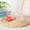 5pcs Transparent Bear Candy Box Plastic Wedding Gift Pink/Blue  Chocolate Boxes Baby Christmas Candy Storage Party Supply