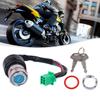 Reliable 6 Wires Ignition Key Switch for Motorcycles Universal Design Suitable for 50CC 90CC 110CC 125cc 2 Keys Set