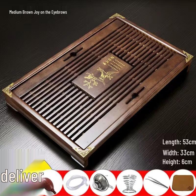 Bamboo Tea Tray with Drainage
