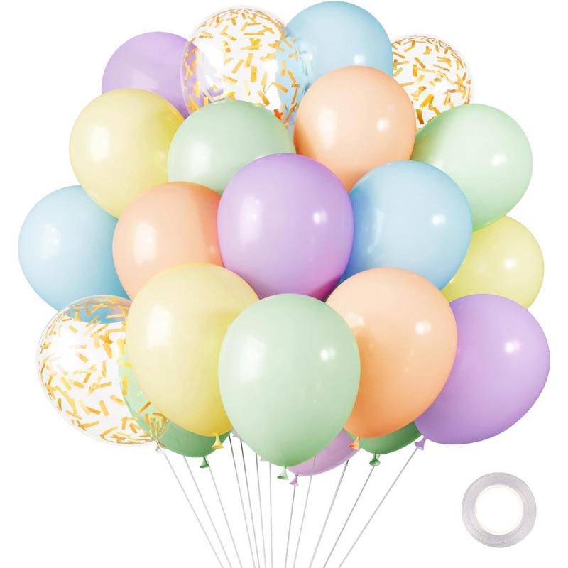 Metal Sequin Balloon Set - 30 Colorful Holiday Party Decorations
