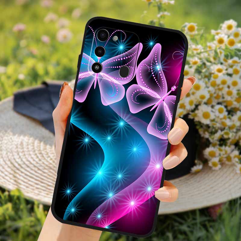 For Tecno Spark GO 2022 Case 2024 Cat Cartoon Soft TPU Silicone Phone Case For Tecno Spark 8C Cover Protective Spark8C KG5k KG5j