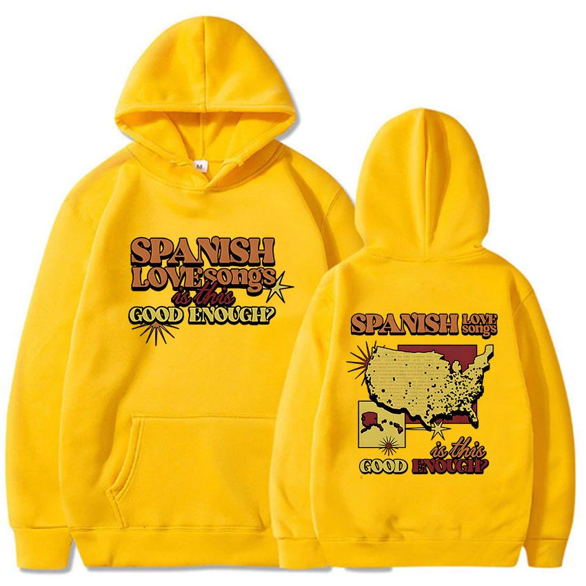 Women Clothes Spanish Love Songs Is This Good Enough Hoodies Roupas Femininas Fleece Warm Female Hooded Sweatshirt