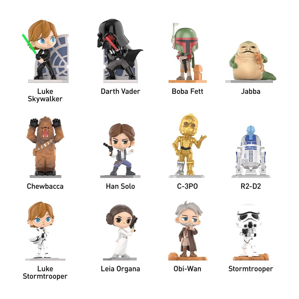 POP MART Star Wars Series [1 Piece] Pop Mart Gachapon Blind Box Figure Plastic Model Premium Toy Soft Vinyl Original Character Birthday Gift