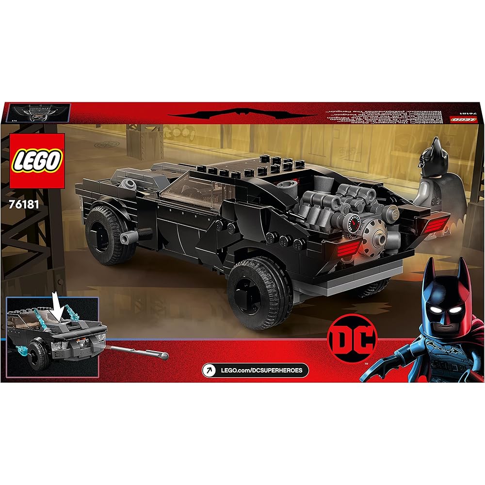 LEGO Super Heroes Batmobile Penguin Chase 76181 Building Blocks Toy for Boys 8 Years and Up