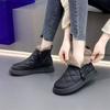 Fashion Winter Ankle Snow Boots New Model with Added Fleece, Thickened Waterproof, Anti Slip and Warm Women's Zip Short Boots Sneakers