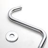 S Shaped High Rise Gooseneck Showerhead Extension Arm with Standard 1/2 Inch Connection Simple Installs for Bathroom