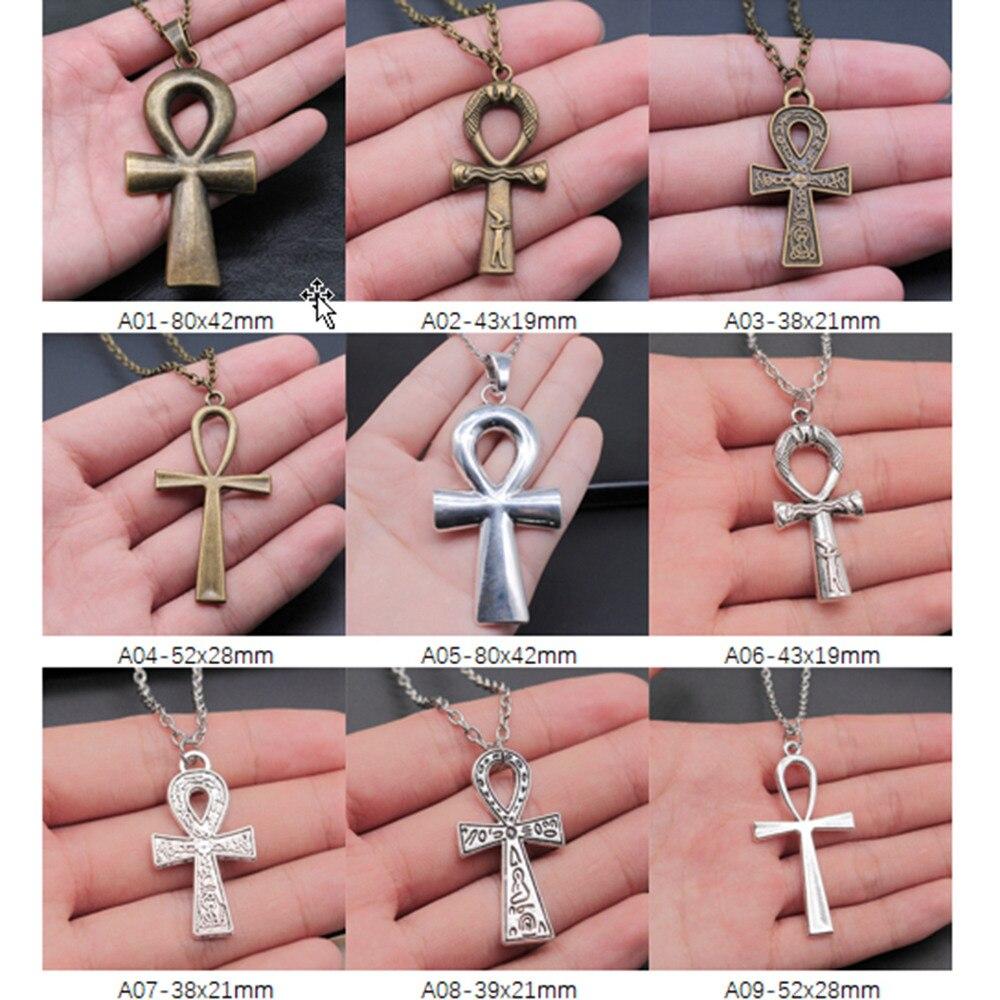 

Анкх Крест Подвески для ювелирных изделий Шея Цепочка Женщины Ожерелье