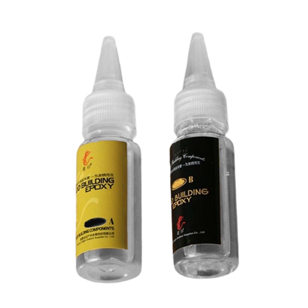 

Epoxy Resin AB Glue for Fishing Rods, Transparent Glue with Twine & Fishing Rod Paint Accessories, Strong Adhesion No Crack