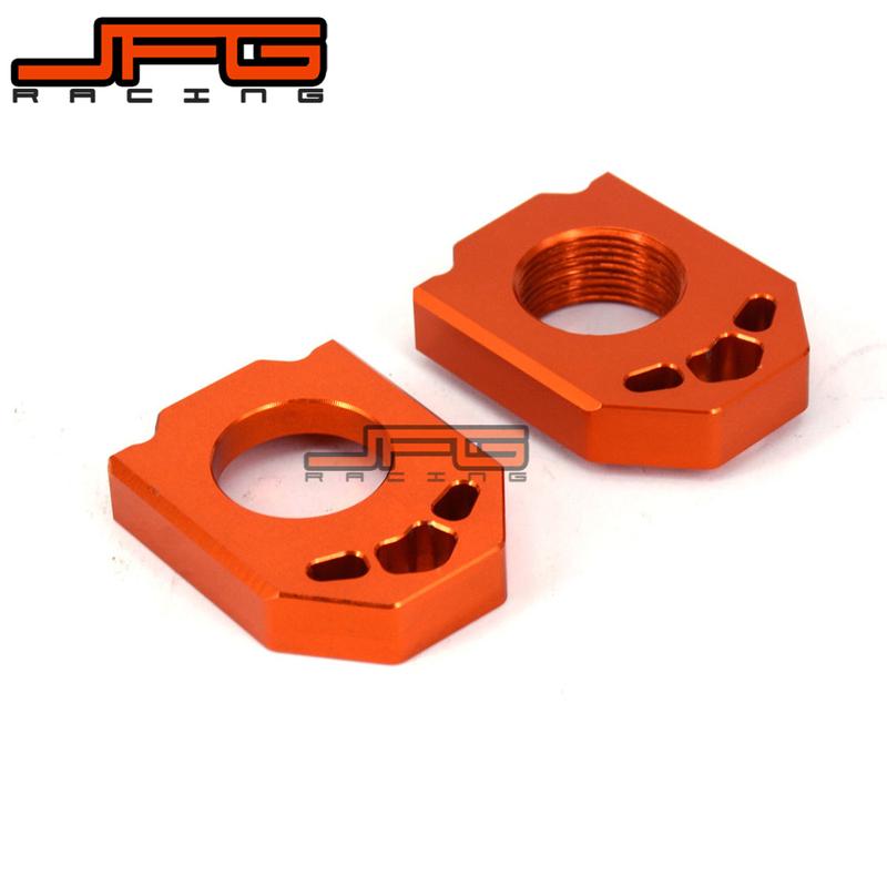 Motorcycle CNC Rear Chain Axle Blocks For KTM 125 200 250 300 350 450 SX SX-F XC XC-F 2013 2014 2015 2016 2017 2018- JFG