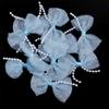 10pcs/lot Mini Cute Mesh Polka Dot Pearl Bow For Jewelry Making DIY Wedding Party Hair Clip Headband Clothing Crafts Decoration