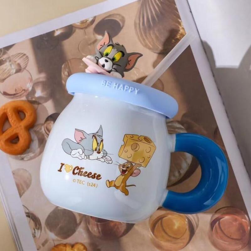 Cute Tom and Jerry 450ml Lid Mug 1p Housewarming
