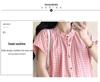 2026 Stylish Summer Pink Plaid Ruffle Two-Piece Set with Wide-Leg Pants