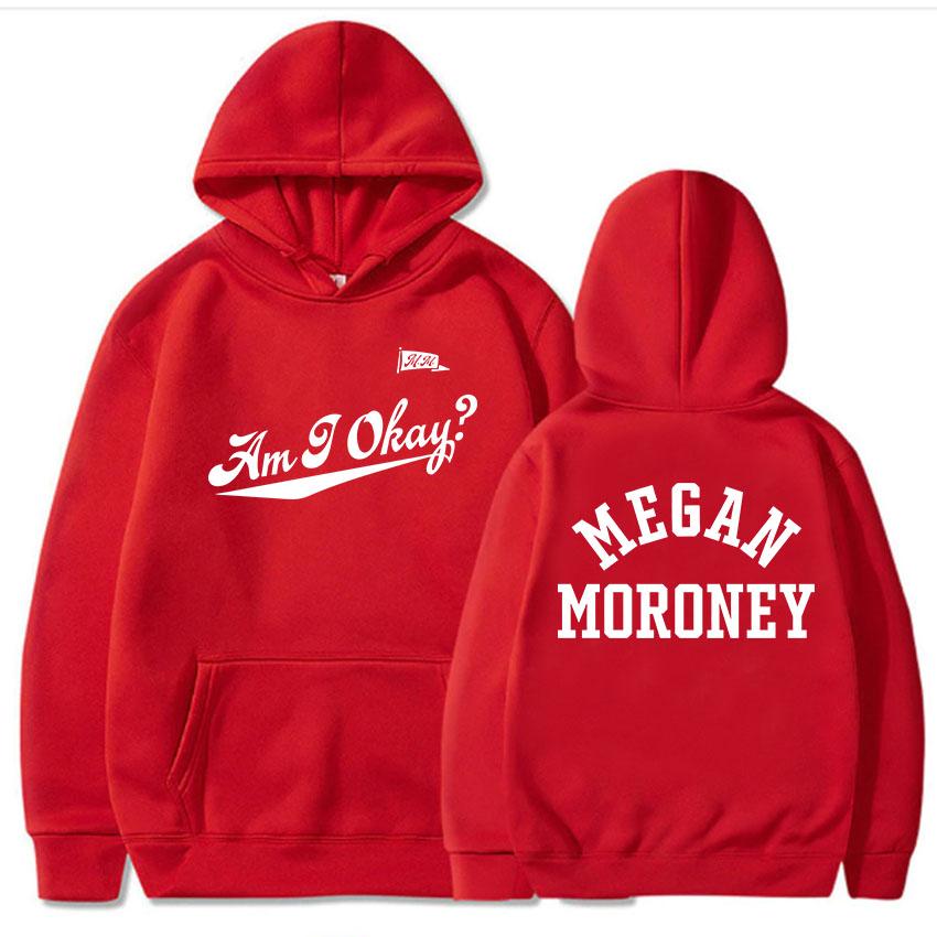 

Men Hoodies Megan Moroney Am I Okay Album Printing Sweatshirts Sudaderas Hooded Winter Fleece Pullovers Casual Unisex Hoodie Top XXXL красный