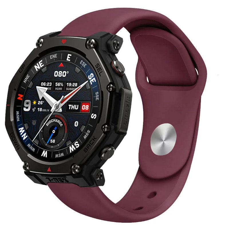 18/20/22mm Sport Silicone Strap For Amazfit T-REX3 Pro 48/44mm Active 2 Bracelet Wristband For Amazfit Helio Balance 2-1/Bip 6-5