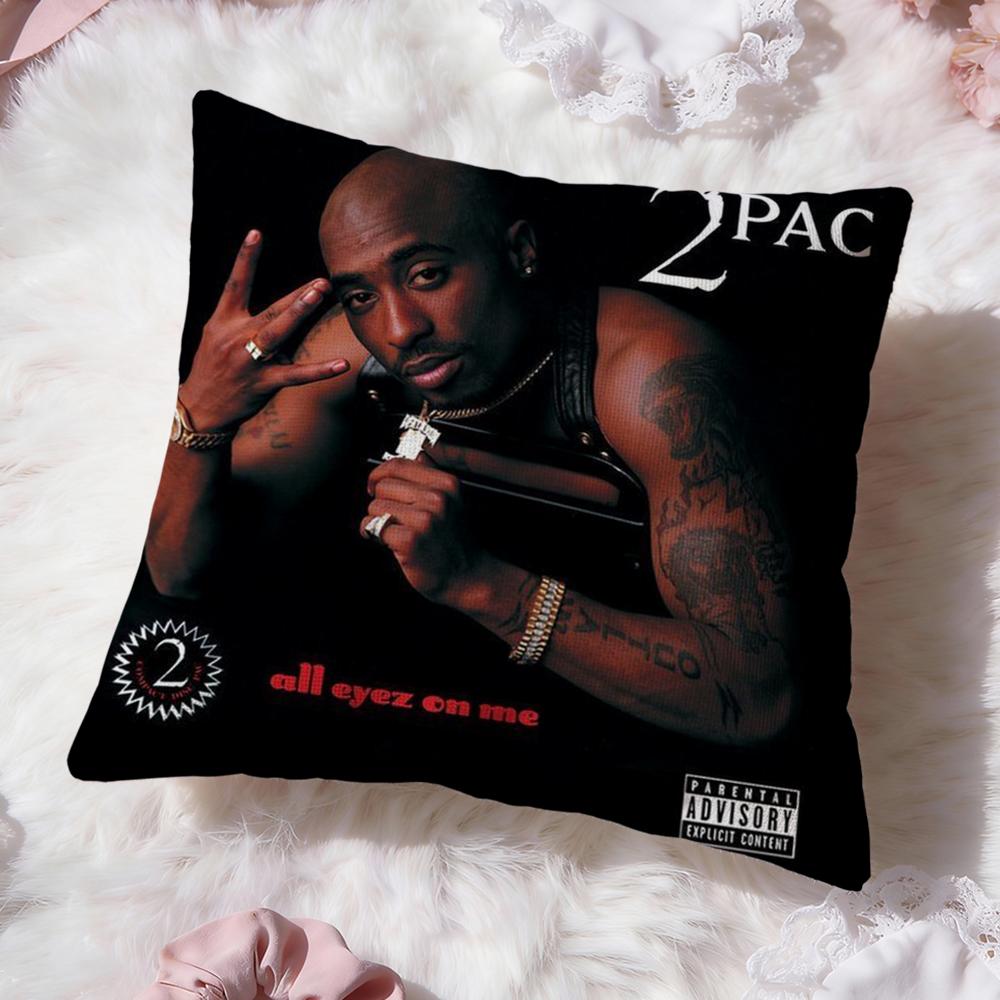 2P-PAC Tupac S-Shakur Cushion Cover Premium Comfort Reversible Pillow Cove -Two in One Design for Any Room & Car Interior