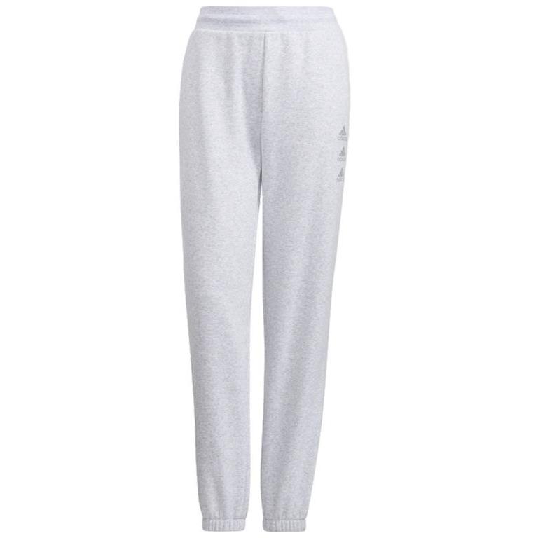 

Adidas Knitted Sweatpants Women s Light Gray Moderate Cuffed Pants HM7451 XL