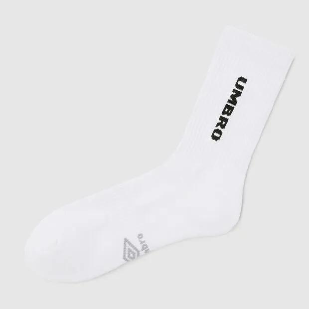 Modified Logo Cushioning 3-Pack Crew Socks White UR123CSC10
