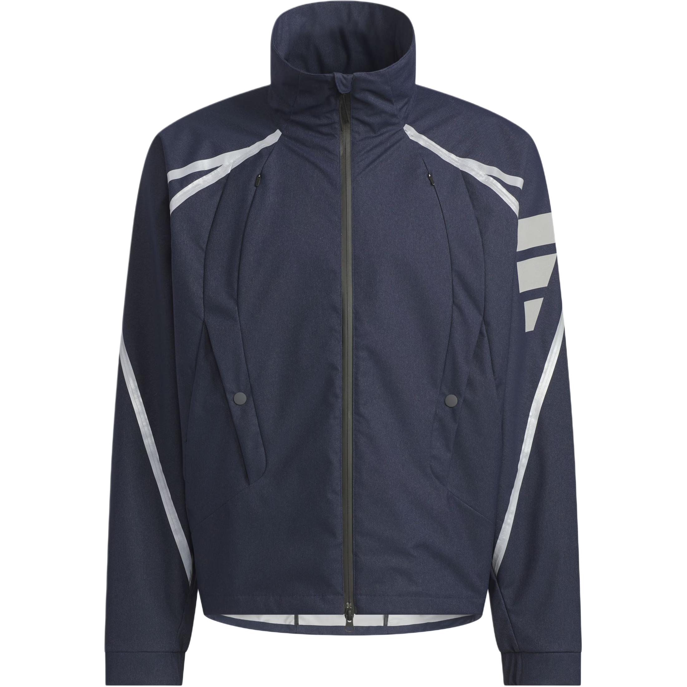 

Adidas Fos Ss25 Куртка мужская в стиле будущего, тканая, водоотталкивающая, спортивная, повседневная, свободного кроя, с длинным рукавом KF0689 L