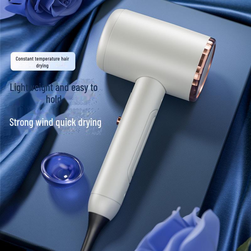 High-Power Blue Light Hair Dryer with Hot/Cold Settings for Home & Dorm Use