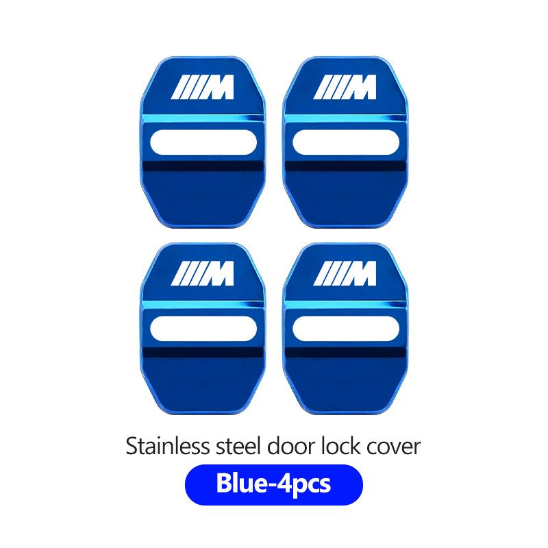 4pcs Car Car Door Lock Cover Stainless Steel Protection Case For BMW M 1 3 4 5 6 7 Series X1 X3 X4 X5 G20 G38 F48 E36 E39
