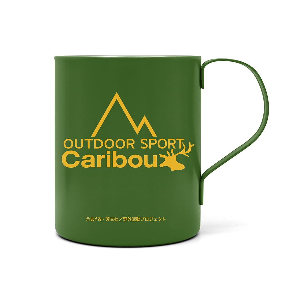 

2D Cospa Camp SEASON Caribou двухслойная кружка из нержавеющей стали ЗЕЛЕНАЯ [Официальная] Yuru 3 (Окрашены) зелёный