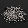 50PCS Powerful Oval Stainless Steel Fishing Clips Snaps Connector Interlock Accessories